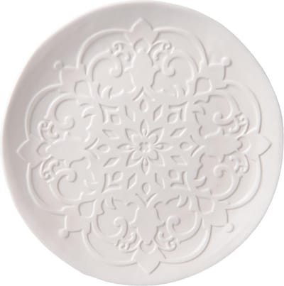 Clayre & Eef Servies Dinerbord Ø 23*2 cm Beige Keramiek Rond Eetbord