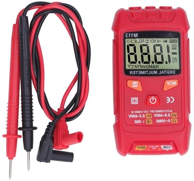 Spanningstester - Digitale multimeter - Elektrisch onderhoud - Automatische bereikfunctie - Compact formaat - Zwart