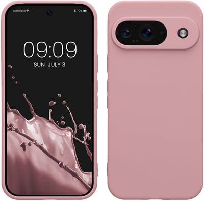 kwmobile telefoonhoesje geschikt voor Google Pixel 9 - Hoesje voor smartphone - Precisie camera uitsnede - In mat oudroze