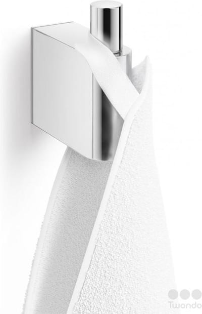 Zack Atore handdoekhaak 2x5.8x5.5cm RVS Chroom Glans