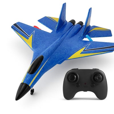 Niba® HW-33 RC vliegtuig Met Afstandsbediening - Straaljager Blauw - TIKTOK - Drones - 2024 Vliegtuigen - Ready To FLY - Op Afstand Bestuurbaar - Speelgoed Volwassenen - Oplaadbaar - MAX 50 KM/U !!