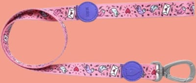 Morso - Hondenriem - Gerecycled - Sweet Tweet Roze - M - 120X1,5 cm