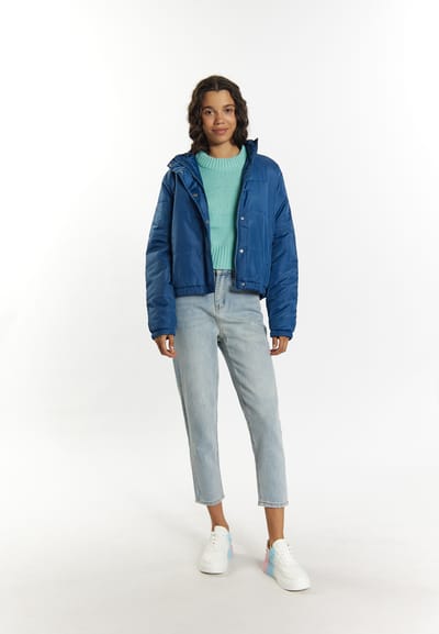 Mymo Licht gewatteerd blousonjack Dames marine