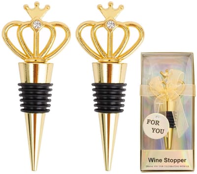 Dailygoods- Wijnsluitingen Luchtdicht - Flessenstop - Wijnstopper - Grappige Wijnstopper - Anti-druppel - Geschikt voor Glazen Flessen