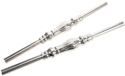 Romeinse Kolom Balusters - Trapleuning Spijlen - Trap Renoveren - Klassiek Elegant Ontwerp - 595 cm Lengte - Zilver