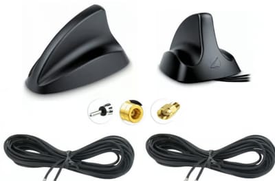DAB Shark + FM buiten dak antenne incl verlengkabel 5 meter