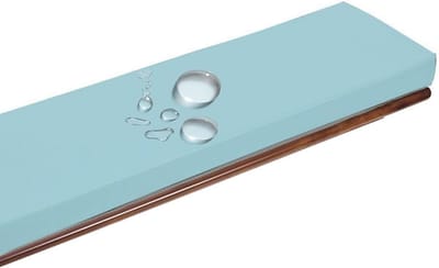 Bankkussen - Zitkussen - Buiten Zitten - Waterdicht Kunstleer - 180x30x5cm - Lichtblauw