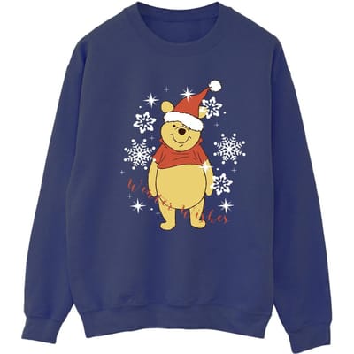 Disney Dames/Dames Winnie The Pooh Winter Wishes Sweatshirt (Marineblauw)