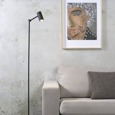 it's about RoMi Vloerlamp Montreux - Zwart - 22x22x133cm - Modern - Staande lampen voor Woonkamer - Slaapkamer