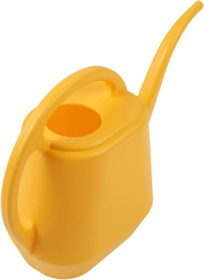Plastic gieter - Waterkannetje planten - Planten water geven - Lange tuit ontwerp - 2 liter - Geel
