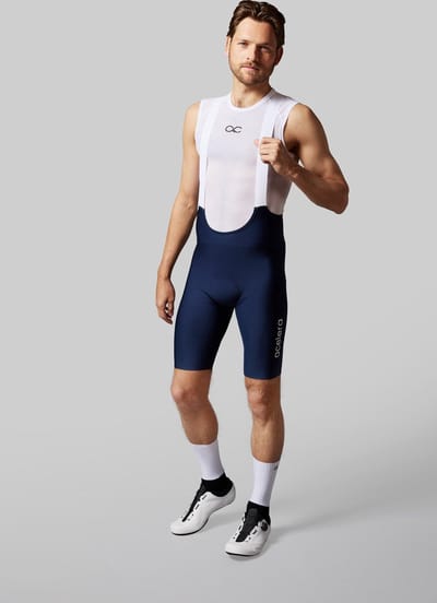 Acelera Intermediate Fietsbroek Heren met Zeem Navy Blue - Wielrenbroek - Wielerbroek - Mountainbike - Bibshort - Spinning - Fietskleding - Koersbroek - Kort - Bretels - Maat S