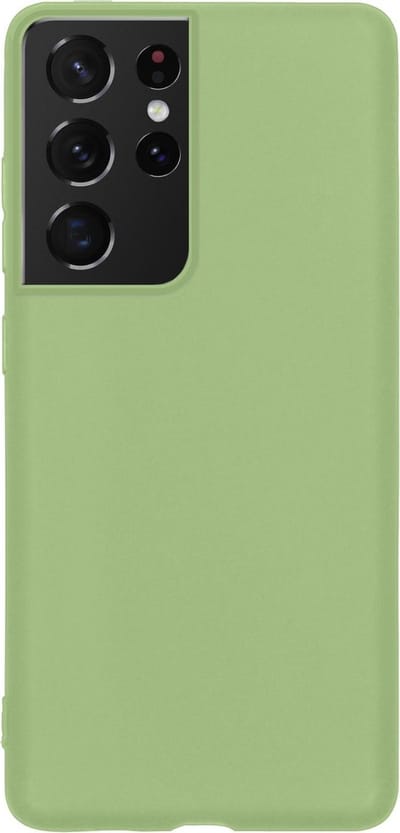 Hoes - Geschikt voor Samsung Galaxy S21 Ultra - Sterk & Shockproof - Hoesje Cover - Siliconen Case - Groen