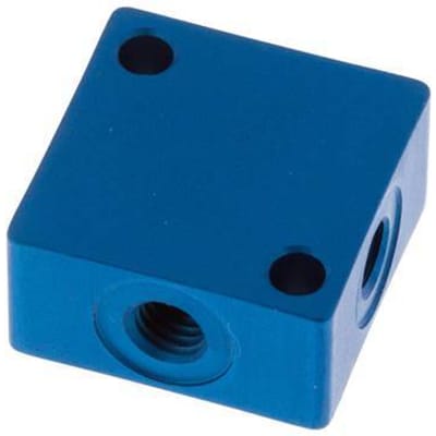4-weg luchtverdeler M5 Aluminium 16 bar (224,8 psi)