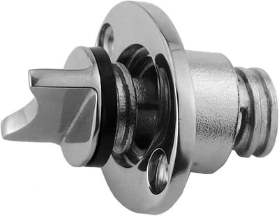 Hoogglans Gepolijste RVS Boot Afvoerstop - Universele Lensstop voor 25mm Gat
