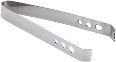 Houtskool Tang voor Wierook - Handgemaakt - Roestvrij Staal - 16,5 cm