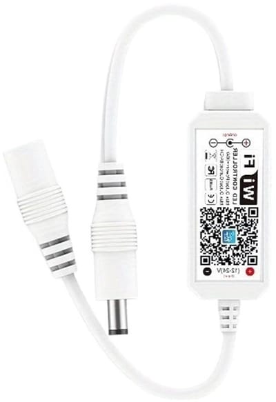 De WiFi-controller RGBW RGB De Magic Home App werkt met Alexa Home Monochroom RGB LED-licht DC12-24V met spraakdimmer (Kleur: Single Color)