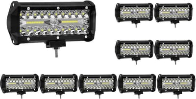 10x 120W LED Werklichtbalk IP67 - Krachtige Extra Verlichting voor Auto, Truck en Off-road