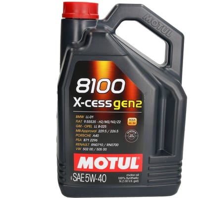 Motorolie MOTUL 109776 8100 X-Cess GEN2 5W40 5L