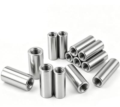 Set van 10 Ronde Schroefdoppen M8x40x12mm van RVS voor Machines en Meubels - Verbeter de Bevestiging met Duurzame Draadverbindingen en Spacers