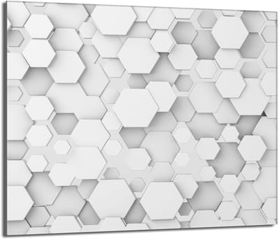 TMK ArtDeko - Beveiligingsplaat voor Kookplaat - Glas - 60x52 - Hertogachtig ontwerp