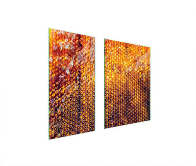TMK ArtDeko - Beschermplaat Glas - Snijplank - 75x52 cm - Maanvormig
