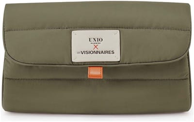 Unio Hamburg x Les Visionnaires toilettas Puffy Unio Cosmetic Bag Deep Forest kaki