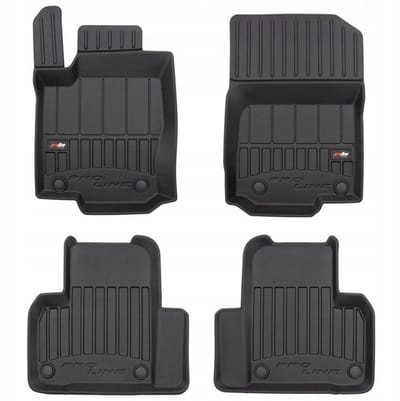 FROGUM PROLINE Automatten - Geschikt voor MERCEDES GLS X166 (2016-2019) - 4-delig - TPE Rubber - Zwart