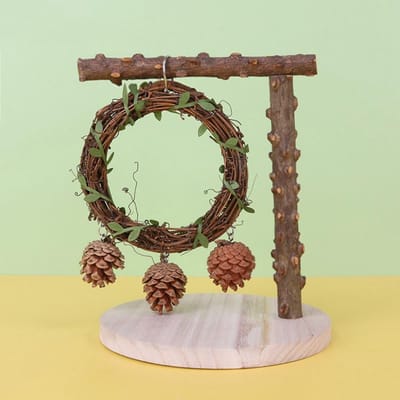 OLOEY Draagbare- lichtgewicht zitstok voor op tafel- geschikt voor papegaaien- parkieten en vinken- Zitstokken voor op tafel- grote zitstok voor papegaaien