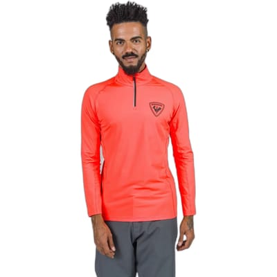 Rossignol New Hero Classique Fleece Met Halve Rits Rood S Man