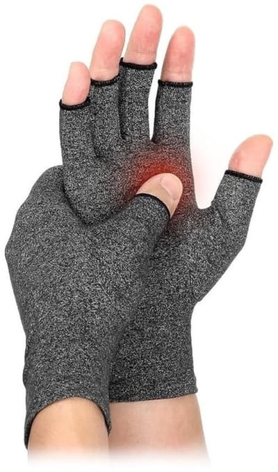 Anti-artritis Handschoenen - Vingerloos Design - Compressie Handschoenen - Pijnverlichting - Vochtafvoerende Stof - Comfortabele Pasvorm - XL Maat - Compressiehandschoenen
