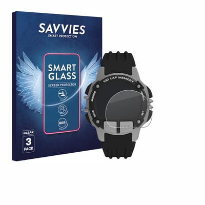 3 Stuks Savvies Screenprotector - geschikt voor Timex Ironman TW5M63200 - beschermfolie glas transparant