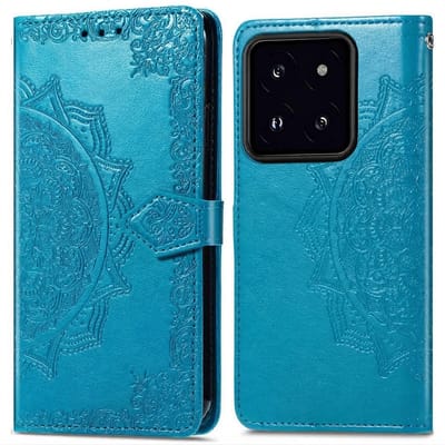 imoshion Hoesje - Geschikt voor Xiaomi 14 - Mandala Bookcase - Turquoise