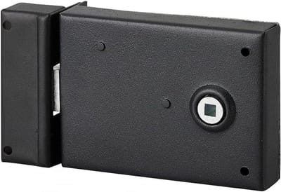 Insteekslot - Deurslot - Deuren Beveiligen - Omkeerbaar - 110 x 80 mm - Zwart