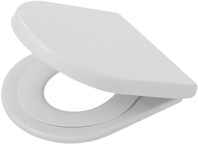 Tiger Turley - WC bril - Toiletbril met kinderzitje - D-vorm - Thermoplast - Softclose - Easy Clean - Wit