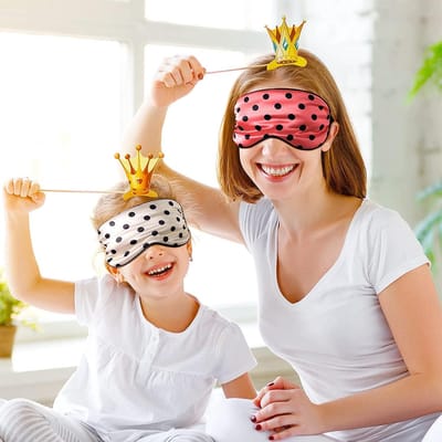 100% Echt Natuurlijk Slaapmasker Groen - Verstelbare Band voor Yoga & Reizen