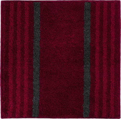 Casilin WC-mat Antislip Lima - 60x60cm - Vierkante Badmat - Waterabsorberend - Wasbaar en Sneldrogend - Acryl - Rood