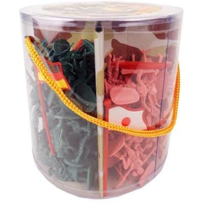 Emmer met 4 legers 200 soldaten & accessoires