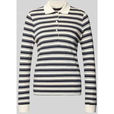 Regular fit poloshirt met streepmotief