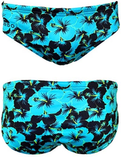 Turbo Fluor Hibis Zwemslip Blauw,Zwart S Man