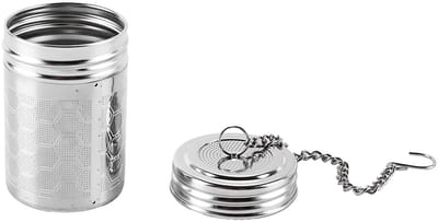 Dailygoods- Theezeef extra fijn gaas - RVS - 6x3,8cm - ronde vorm - voor losse thee - duurzame schroefsluiting - Thee-infuser