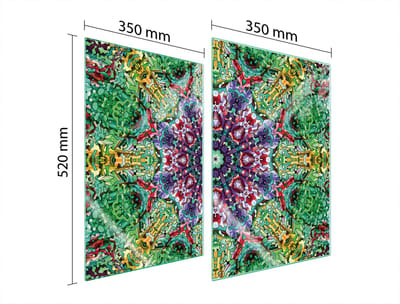 TMK ArtDeko - Staartbescherming - 2x35x52 cm - Glas - Veelzijdig Gebruik