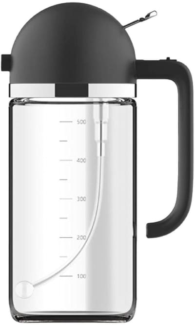 Olijfolie fles- Oliefles - Olie sprayer - Olijfolie spray - Sprayer - Twee-in-één oliefles - Met kiepwagen - 500ml - BBQ Accesoires - Geschikt voor Koken - Bakken - Huis - Keuken - Buiten