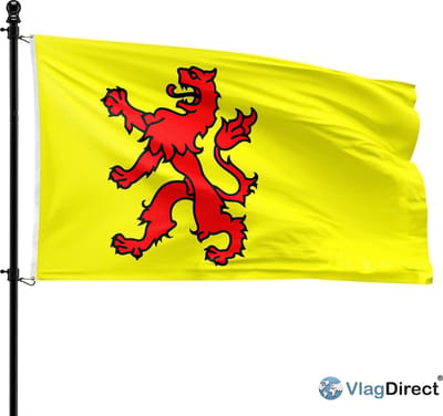 VlagDirect - Zuid-Hollandse vlag - Zuid-Holland vlag - 90 x 150 cm