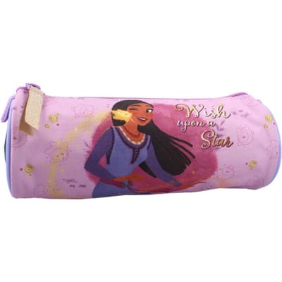 Wish Etui - Pennenetui voor Kind - Rond - Roze - Pennenzak