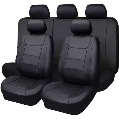 Universele Autostoelhoezen, PU Leer Stoelbeschermers, All Season Auto Stoelhoezen 5 Zitplaatsen