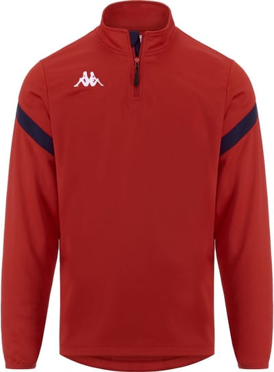 Kappa Core Dolvole Ziptop Heren - Rood / Zwart | Maat: L