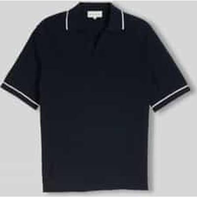 Tom Tailor - Gebreid poloshirt van katoen - Maat XXL - sky captain blue