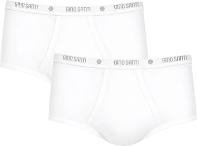 Heren Maxi met Gulp Wit Gino Santi | 2pack men basic slips | Maat M