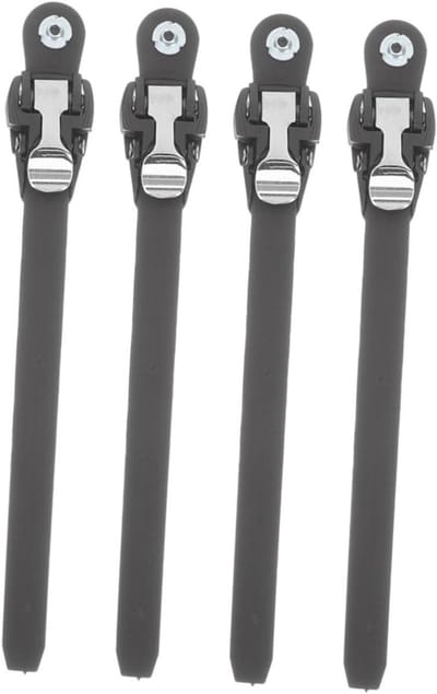 Schaatsriemen Set - Fixeerbanden Skates - Veilige Pasvorm - Verstelbaar Universeel - 25 x 2.7 cm - Zwart