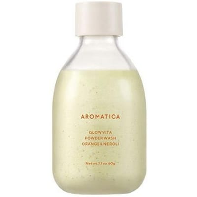 [AROMATICA] Glow Vita Powder Wash Orange & Neroli 60g white